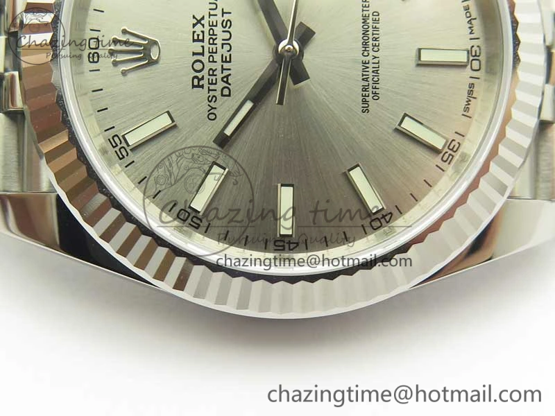 DateJust 126334 SS REF 1:1 Best Edition Silver Dial Stick Markers on New version Jubilee Bracelet A3235