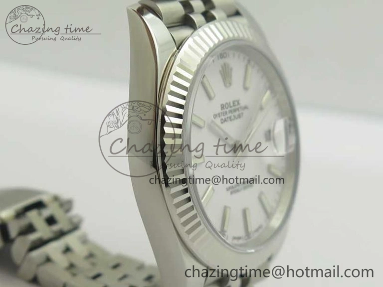 DateJust 126334 SS REF 1:1 Best Edition White Dial Stick Markers on New version Jubilee Bracelet A3235