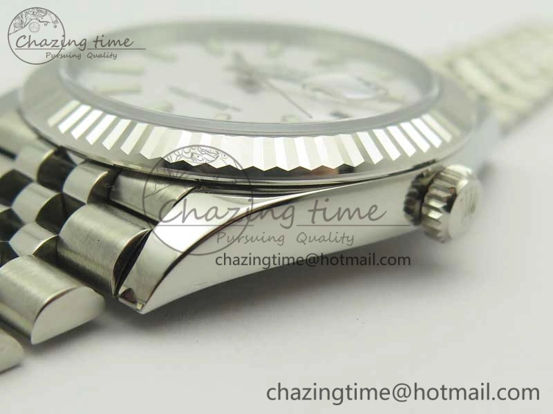 DateJust 126334 SS REF 1:1 Best Edition White Dial Stick Markers on New version Jubilee Bracelet A3235