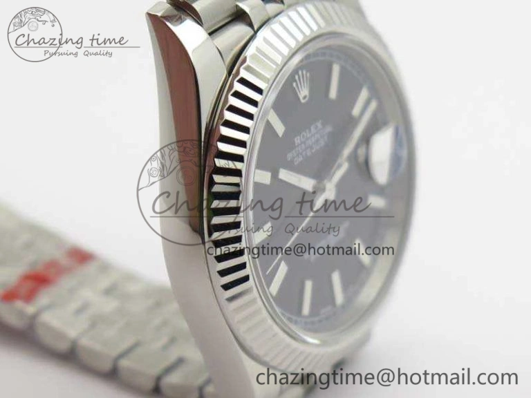 DateJust 228238 SS Noob 1:1 Best Edition Black Dial Stick Markers On Jubilee Bracelet A3235