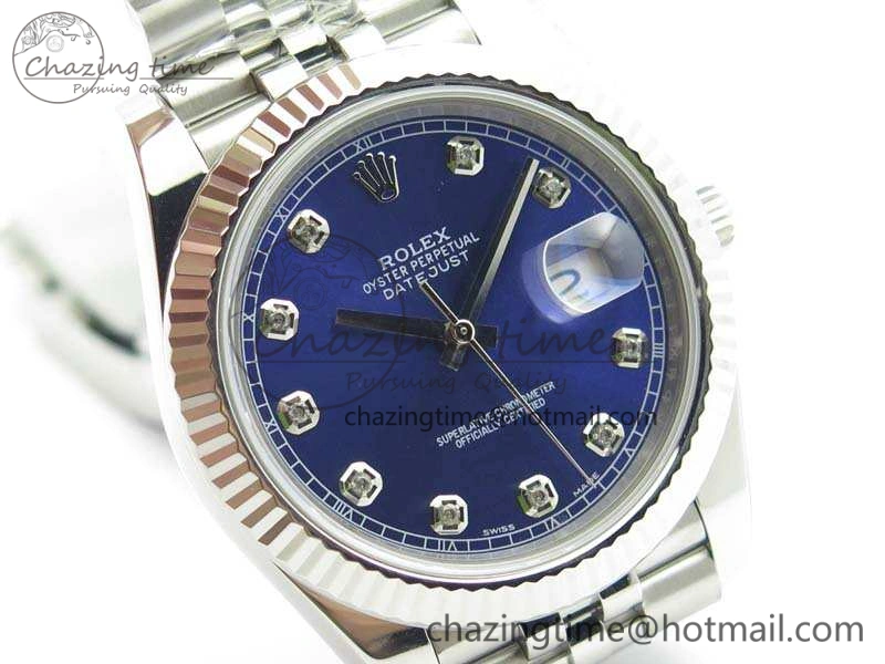DateJust 228238 SS Noob 1:1 Best Edition Blue Dial Diamond On Jubilee Bracelet A3235