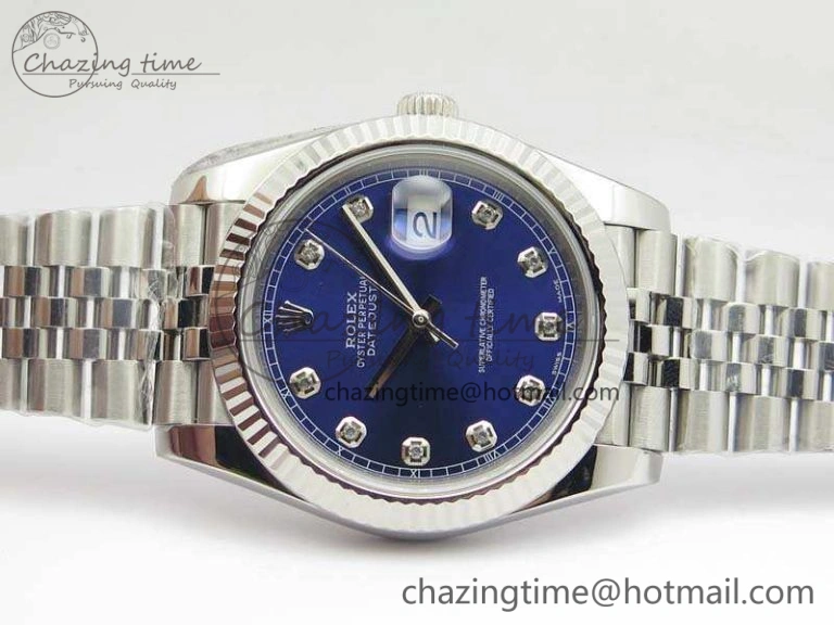 DateJust 228238 SS Noob 1:1 Best Edition Blue Dial Diamond On Jubilee Bracelet A3235