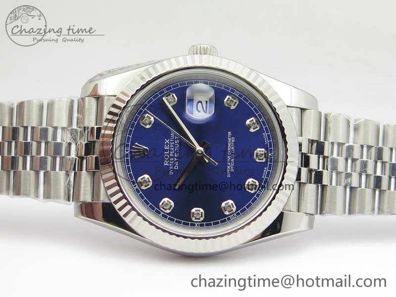 DateJust 228238 SS Noob 1:1 Best Edition Blue Dial Diamond On Jubilee Bracelet A3235