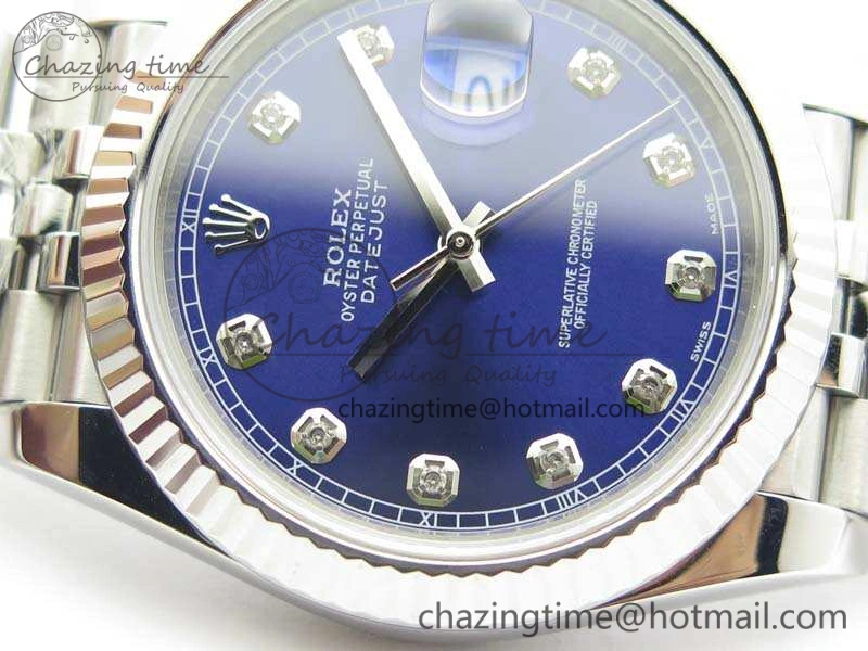 DateJust 228238 SS Noob 1:1 Best Edition Blue Dial Diamond On Jubilee Bracelet A3235