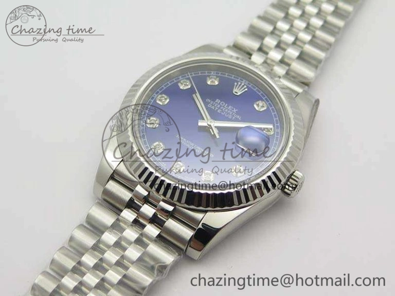 DateJust 228238 SS Noob 1:1 Best Edition Blue Dial Diamond On Jubilee Bracelet A3235