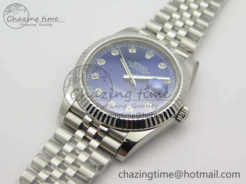 DateJust 228238 SS Noob 1:1 Best Edition Blue Dial Diamond On Jubilee Bracelet A3235
