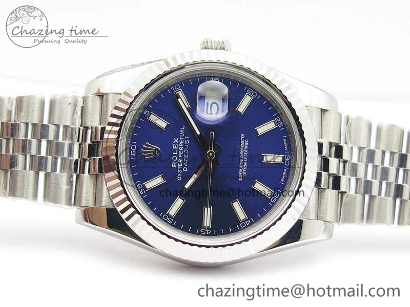 DateJust 228238 SS Noob 1:1 Best Edition Blue Dial Stick Markers On Jubilee Bracelet A3235