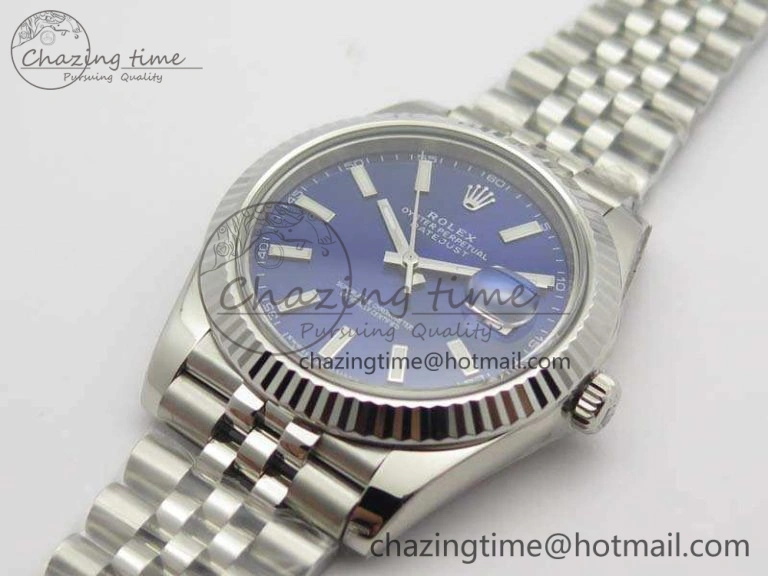 DateJust 228238 SS Noob 1:1 Best Edition Blue Dial Stick Markers On Jubilee Bracelet A3235