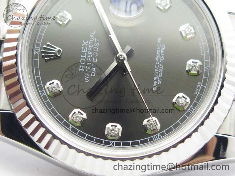 DateJust 228238 SS Noob 1:1 Best Edition Gray Dial Diamond On Jubilee Bracelet A3235