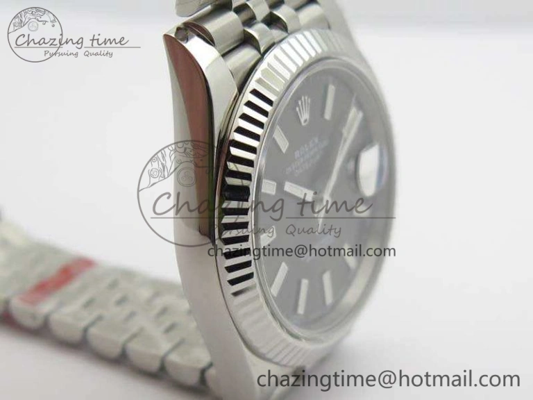 DateJust 228238 SS Noob 1:1 Best Edition Gray Dial Stick Markers On Jubilee Bracelet A3235