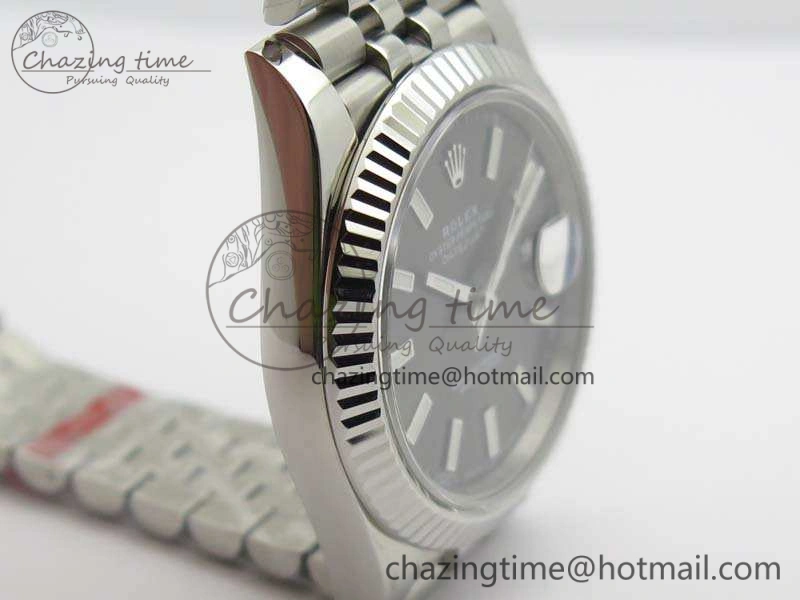 DateJust 228238 SS Noob 1:1 Best Edition Gray Dial Stick Markers On Jubilee Bracelet A3235
