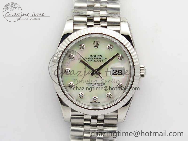 DateJust 228238 SS Noob 1:1 Best Edition MOP Dial Diamond On Jubilee Bracelet A3235