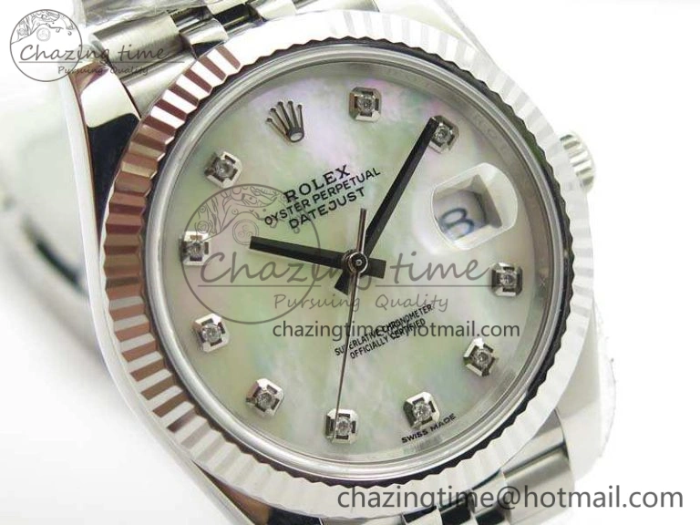 DateJust 228238 SS Noob 1:1 Best Edition MOP Dial Diamond On Jubilee Bracelet A3235