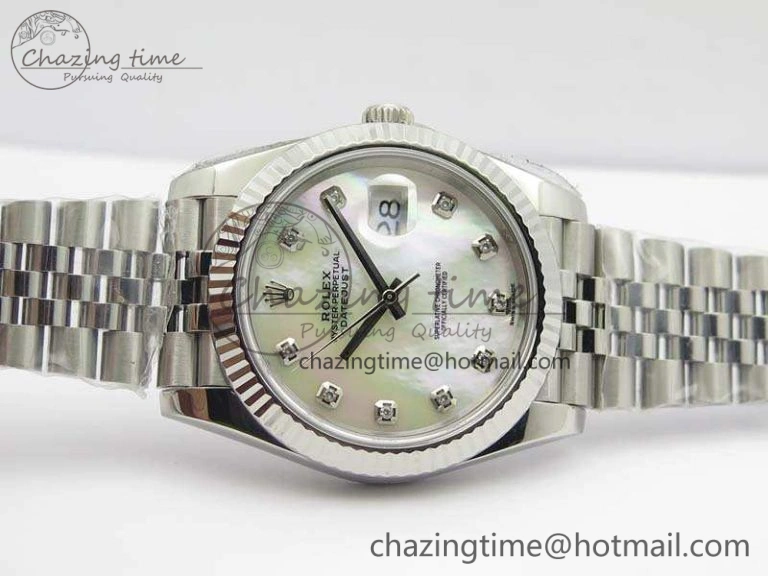 DateJust 228238 SS Noob 1:1 Best Edition MOP Dial Diamond On Jubilee Bracelet A3235