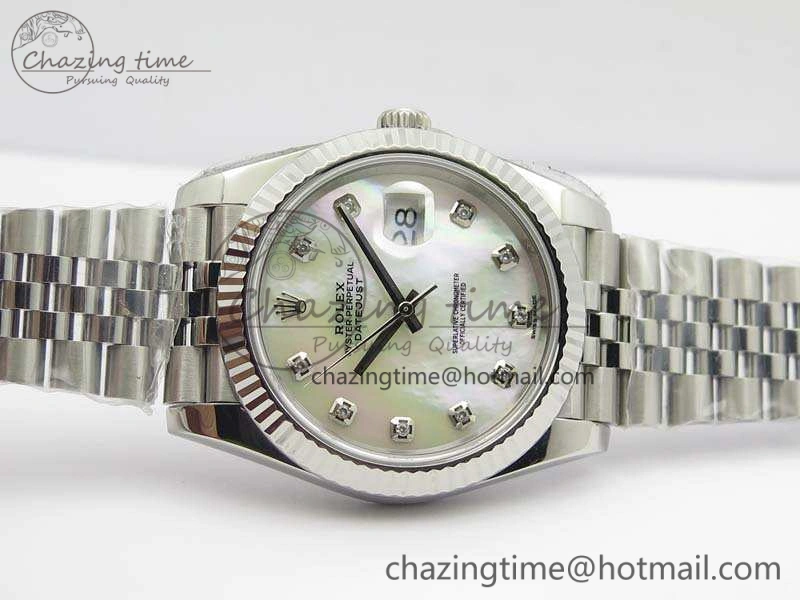 DateJust 228238 SS Noob 1:1 Best Edition MOP Dial Diamond On Jubilee Bracelet A3235