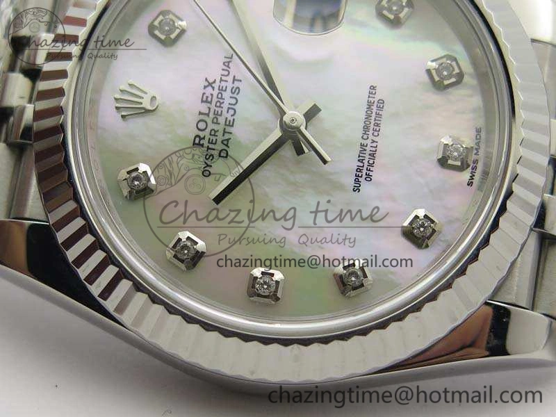 DateJust 228238 SS Noob 1:1 Best Edition MOP Dial Diamond On Jubilee Bracelet A3235