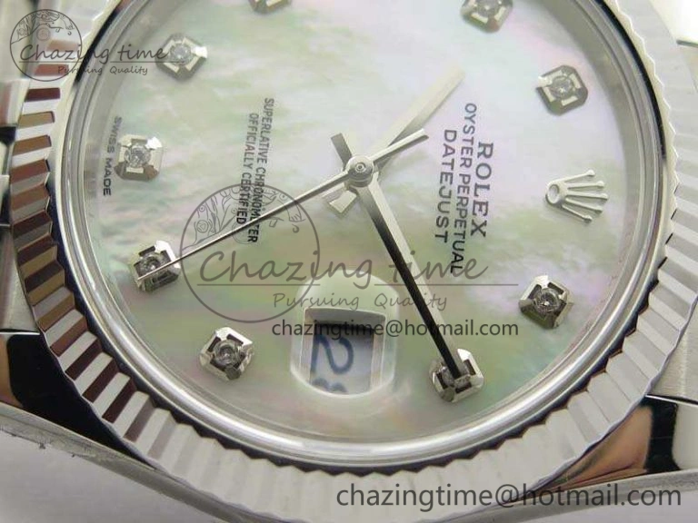 DateJust 228238 SS Noob 1:1 Best Edition MOP Dial Diamond On Jubilee Bracelet A3235