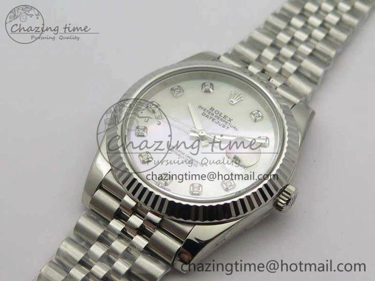 DateJust 228238 SS Noob 1:1 Best Edition MOP Dial Diamond On Jubilee Bracelet A3235