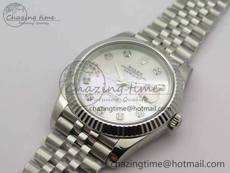 DateJust 228238 SS Noob 1:1 Best Edition MOP Dial Diamond On Jubilee Bracelet A3235