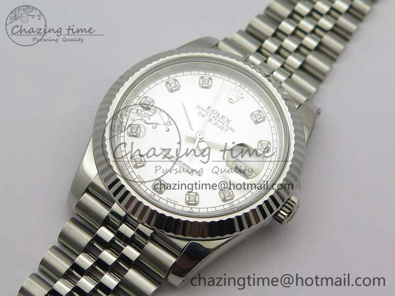 DateJust 228238 SS Noob 1:1 Best Edition Silver Dial Diamond On Jubilee Bracelet A3235