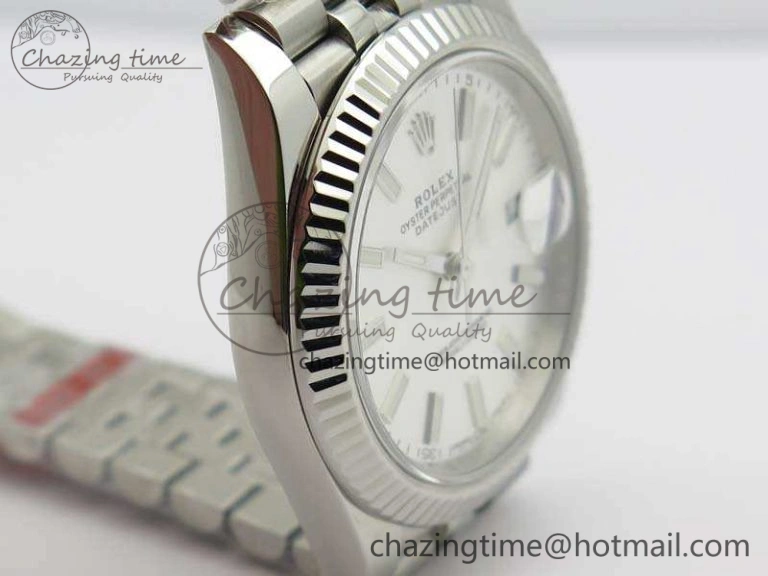 DateJust 228238 SS Noob 1:1 Best Edition Silver Dial Stick Markers On Jubilee Bracelet A3235