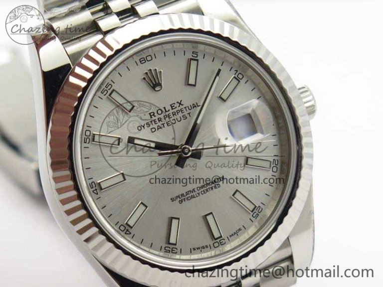 DateJust 228238 SS Noob 1:1 Best Edition Silver Dial Stick Markers On Jubilee Bracelet A3235