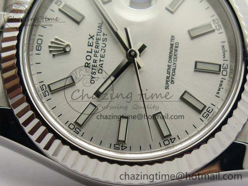 DateJust 228238 SS Noob 1:1 Best Edition Silver Dial Stick Markers On Jubilee Bracelet A3235