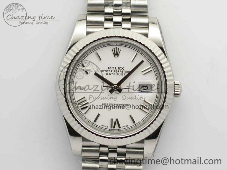DateJust 228238 SS Noob 1:1 Best Edition White Roman Dial On Jubilee Bracelet A3235
