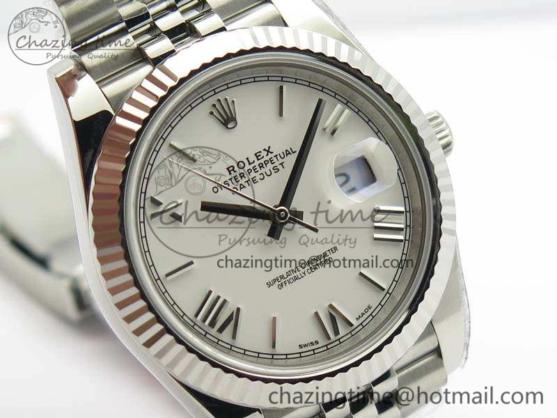 DateJust 228238 SS Noob 1:1 Best Edition White Roman Dial On Jubilee Bracelet A3235