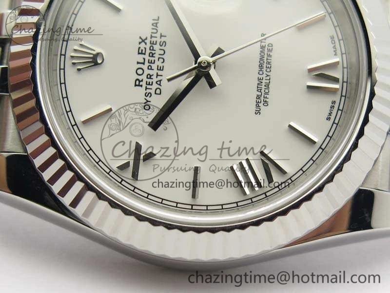 DateJust 228238 SS Noob 1:1 Best Edition White Roman Dial On Jubilee Bracelet A3235