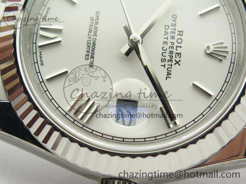 DateJust 228238 SS Noob 1:1 Best Edition White Roman Dial On Jubilee Bracelet A3235