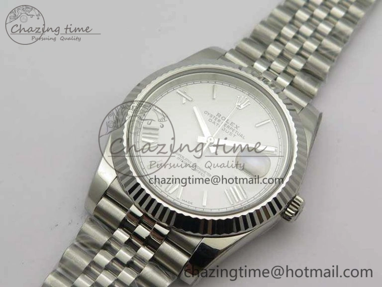 DateJust 228238 SS Noob 1:1 Best Edition White Roman Dial On Jubilee Bracelet A3235