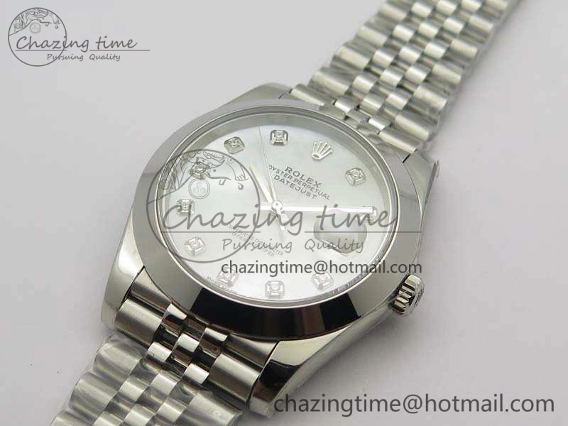 DateJust 228238 Smooth Bezel SS Noob 1:1 Best Edition MOP Dial Diamond On Jubilee Bracelet A3235