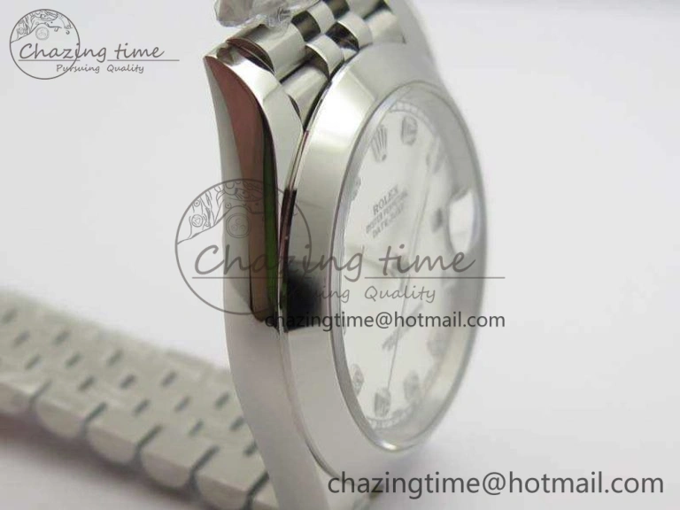 DateJust 228238 Smooth Bezel SS Noob 1:1 Best Edition Silver Dial Diamond On Jubilee Bracelet A3235