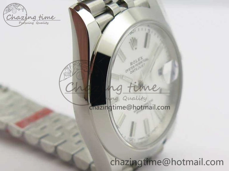 DateJust 228238 Smooth Bezel SS Noob 1:1 Best Edition Silver Sticks Dial On Jubilee Bracelet A3235
