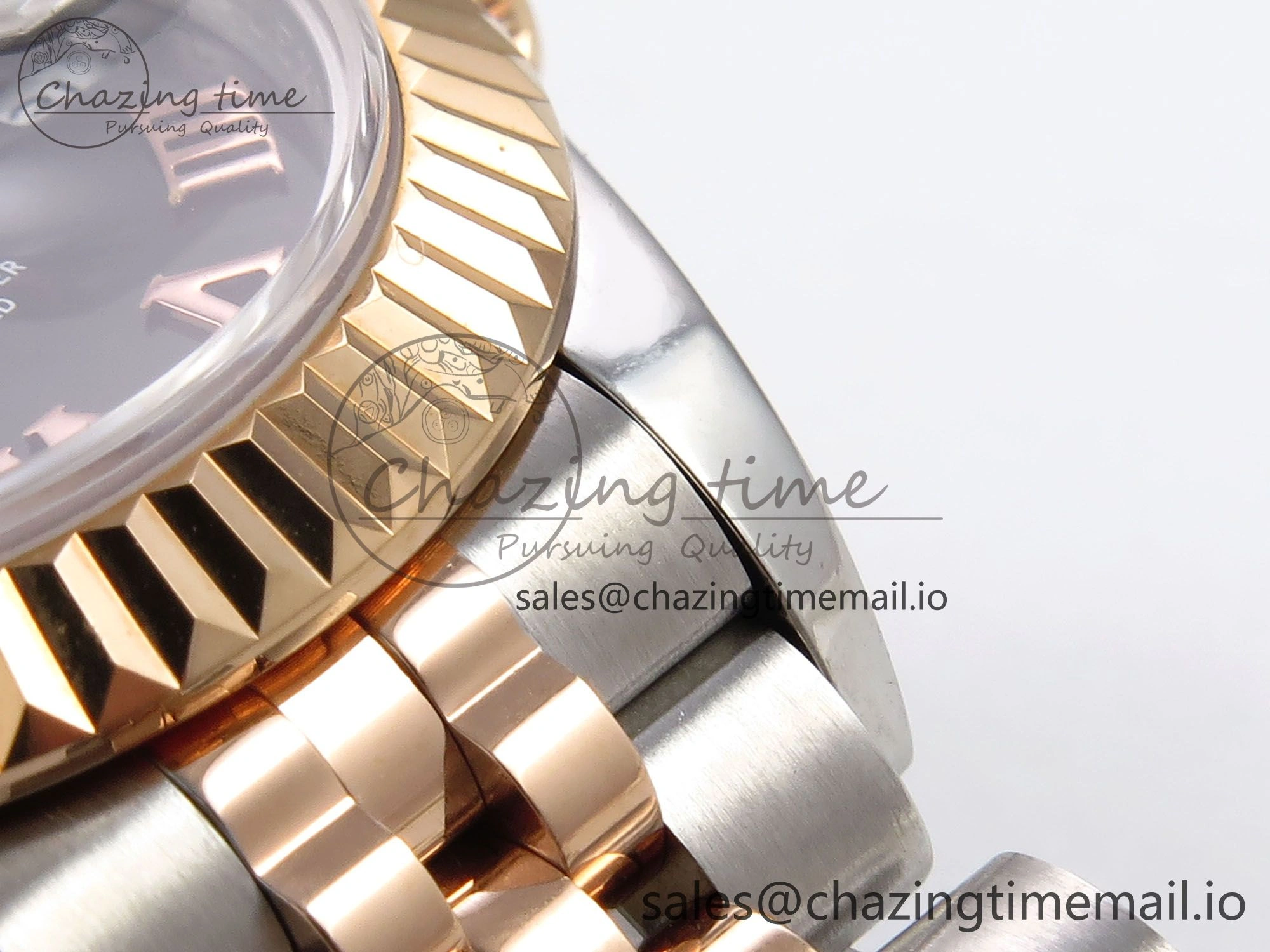 DateJust 28MM 279171 SS RG GMF 1:1 Best Edition 904L Steel Black Roman Dial on Jubilee Bracelet A2671