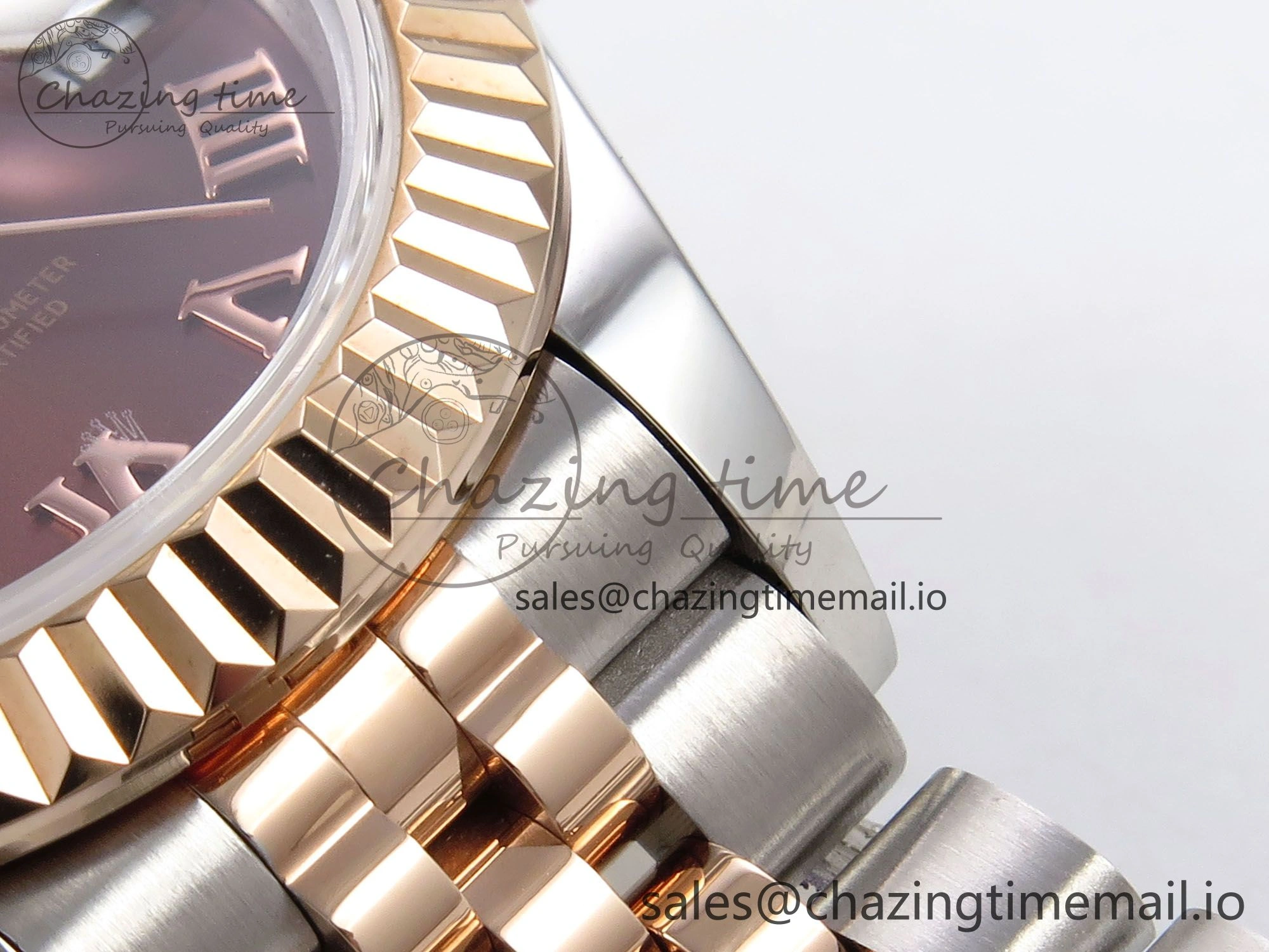 DateJust 28MM 279171 SS RG GMF 1:1 Best Edition 904L Steel Brown Roman Dial on Jubilee Bracelet A2671
