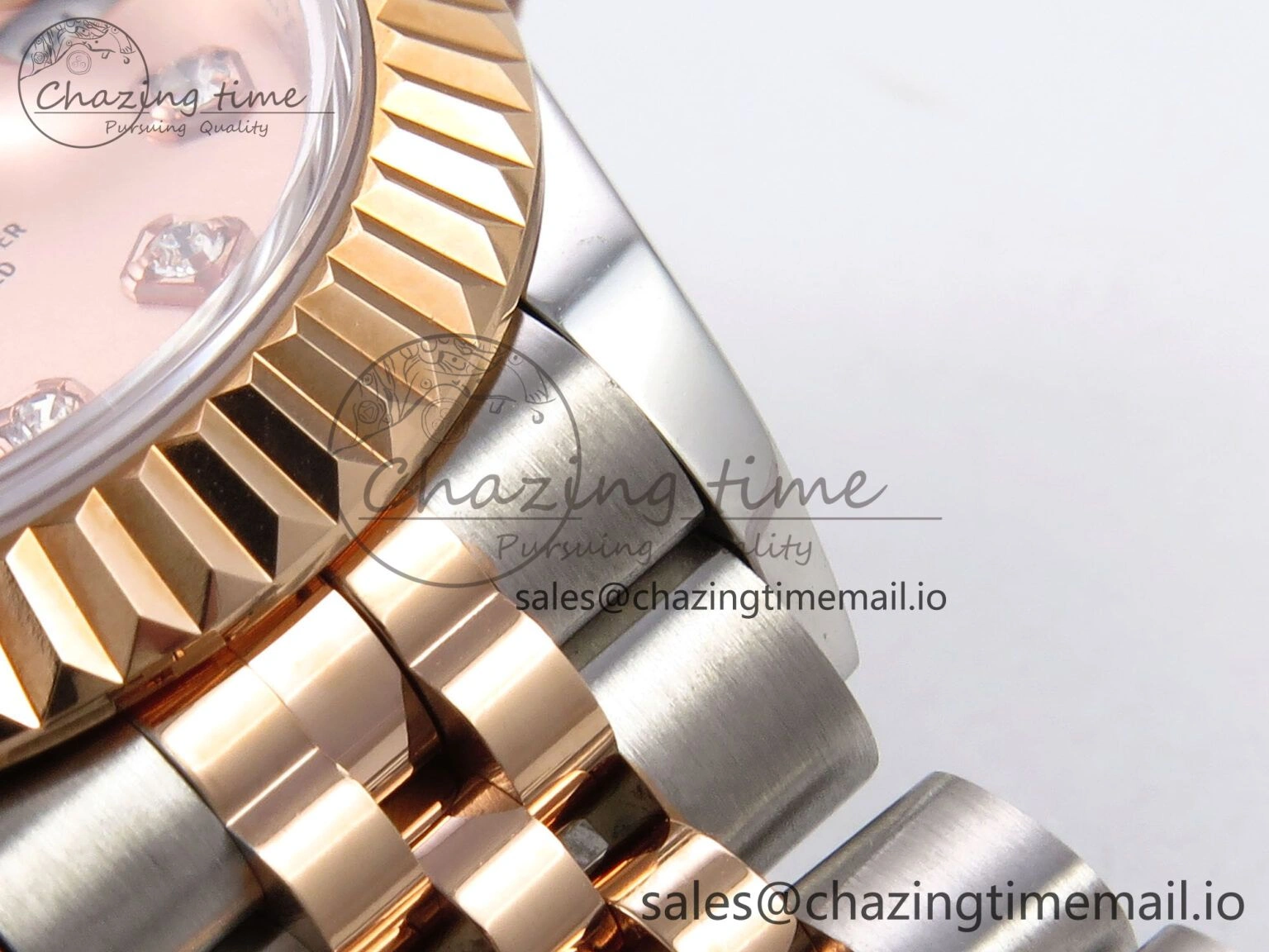 DateJust 28MM 279171 SS RG GMF 1:1 Best Edition 904L Steel RG Diamonds Dial on Jubilee Bracelet A2671