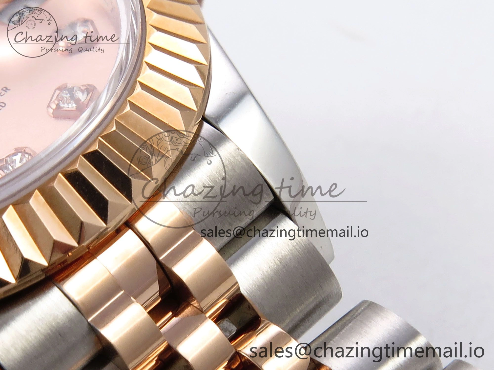 DateJust 28MM 279171 SS RG GMF 1:1 Best Edition 904L Steel RG Diamonds Dial on Jubilee Bracelet A2671