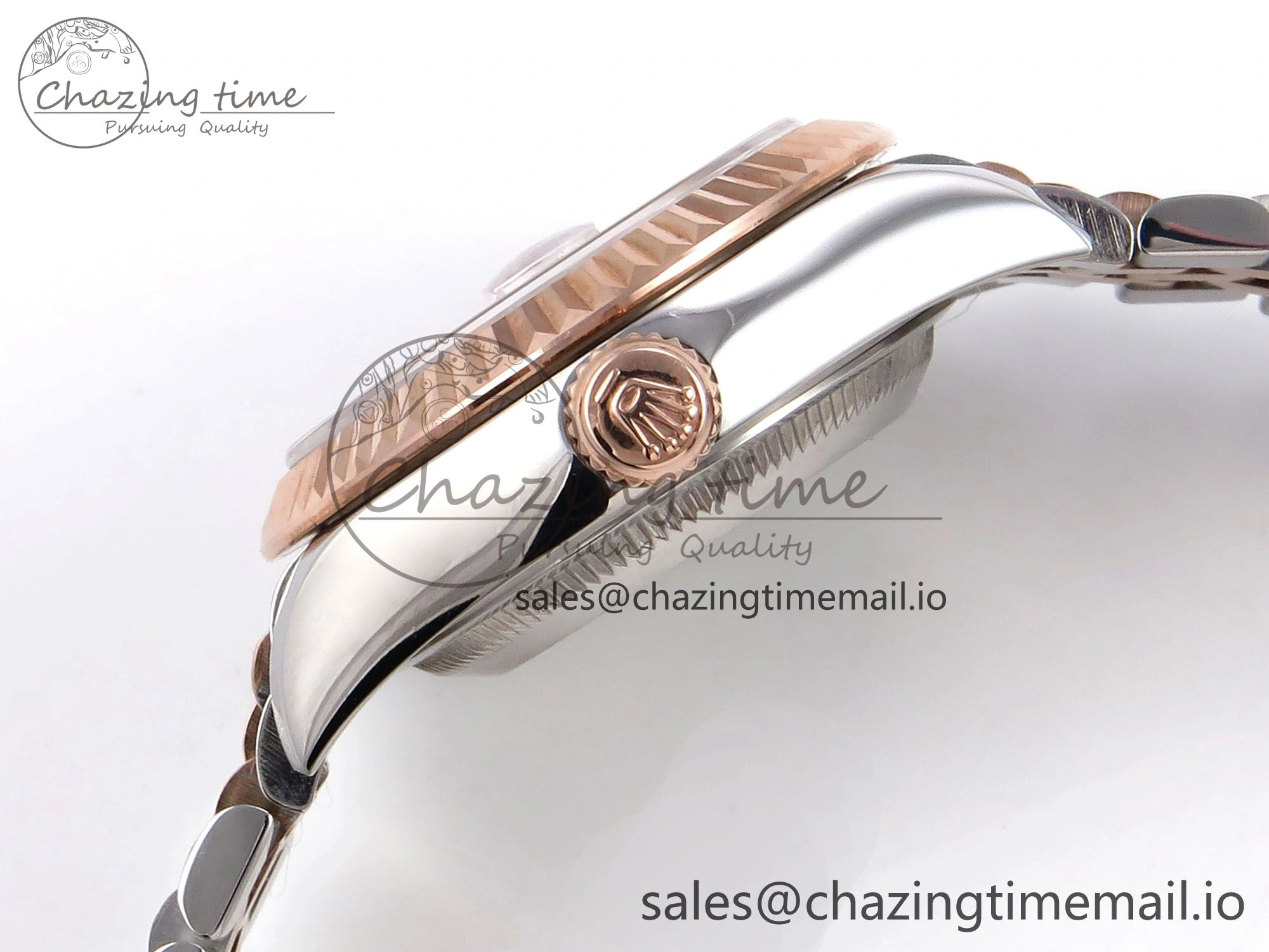 DateJust 28MM 279171 SS RG GMF 1:1 Best Edition 904L Steel RG Diamonds Dial on Jubilee Bracelet A2671