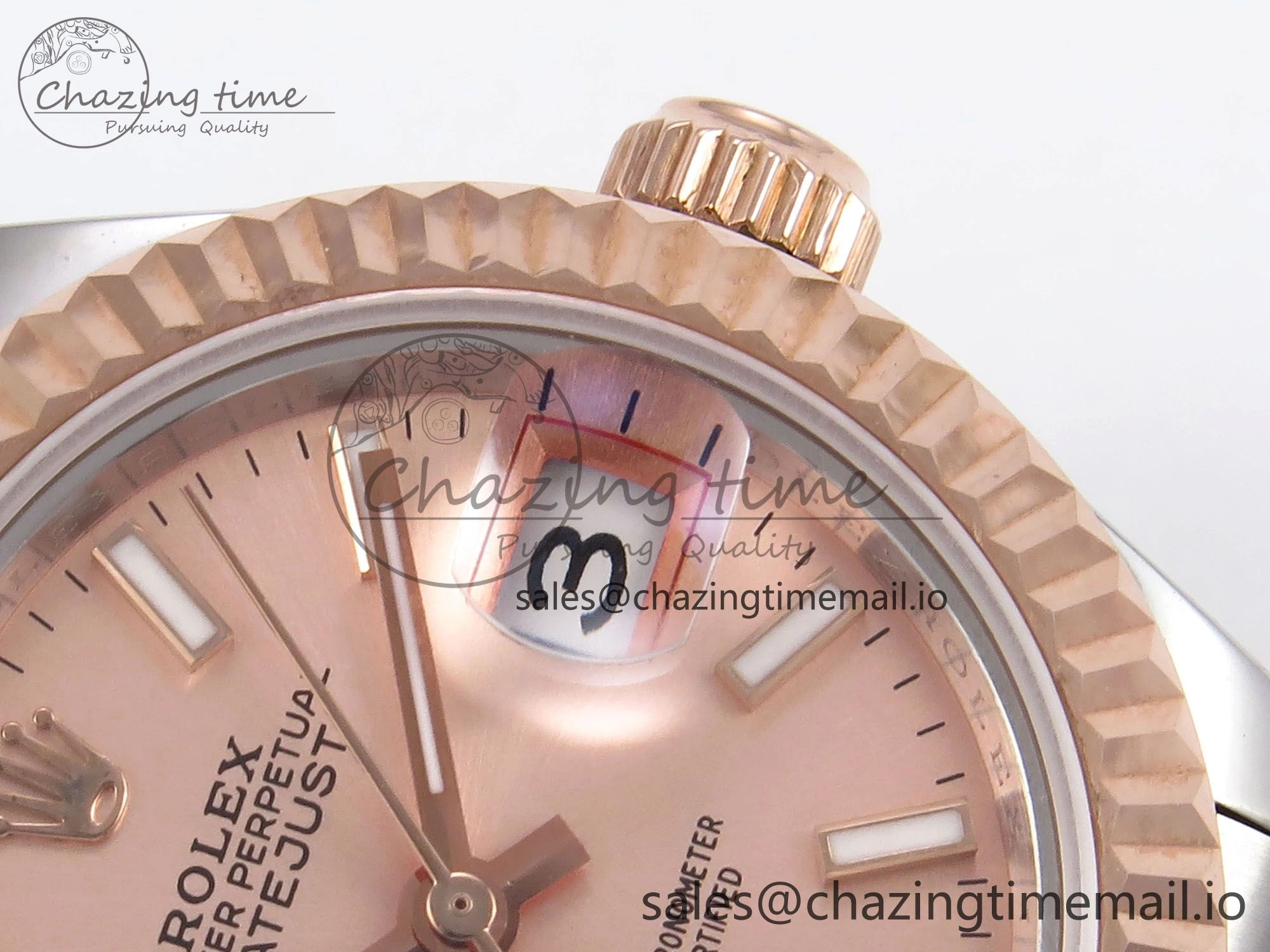 DateJust 28MM 279171 SS RG GMF 1:1 Best Edition 904L Steel RG Stick Dial on Jubilee Bracelet A2671