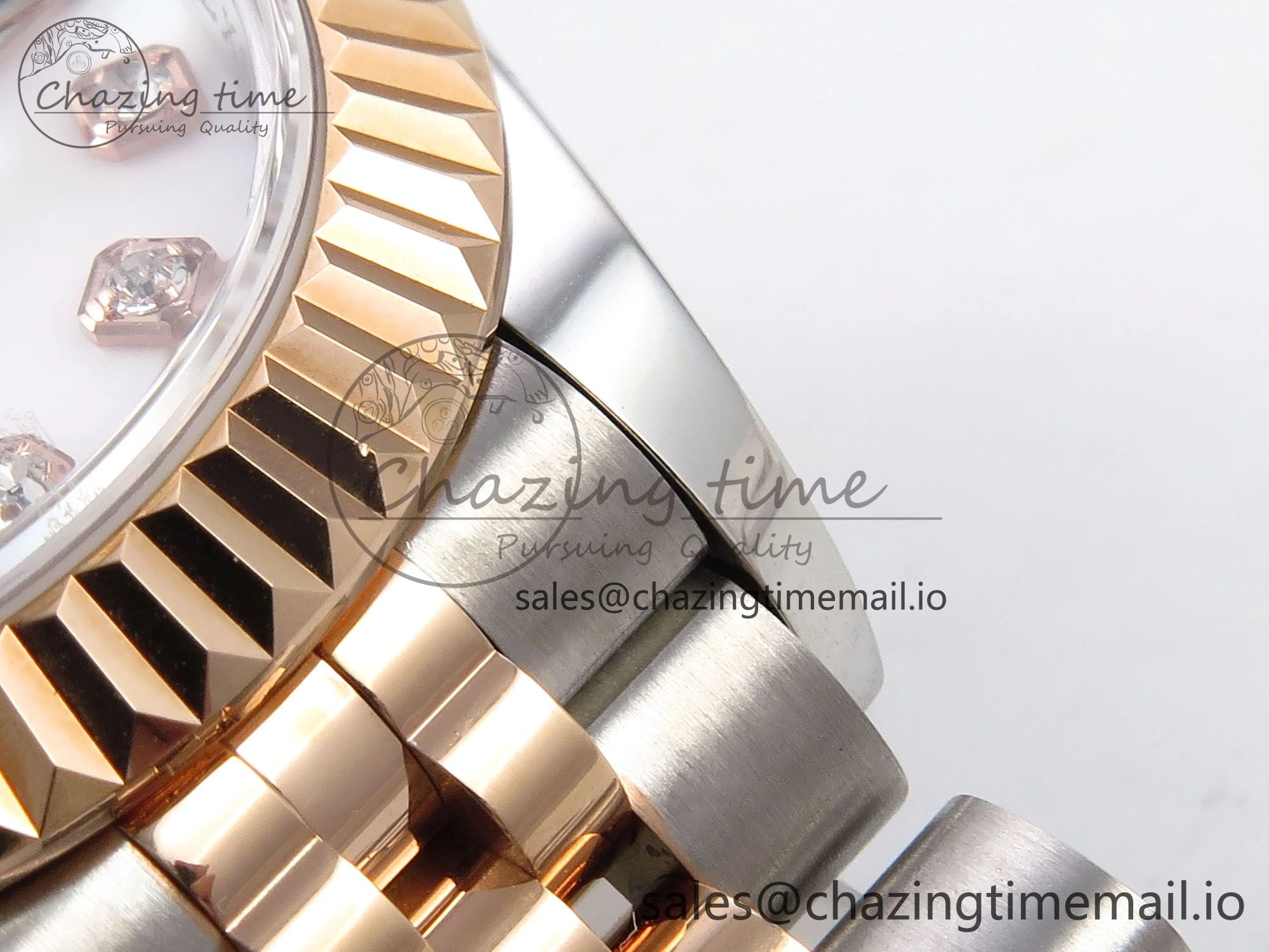 DateJust 28MM 279171 SS RG GMF 1:1 Best Edition 904L Steel White Diamonds Dial on Jubilee Bracelet A2671