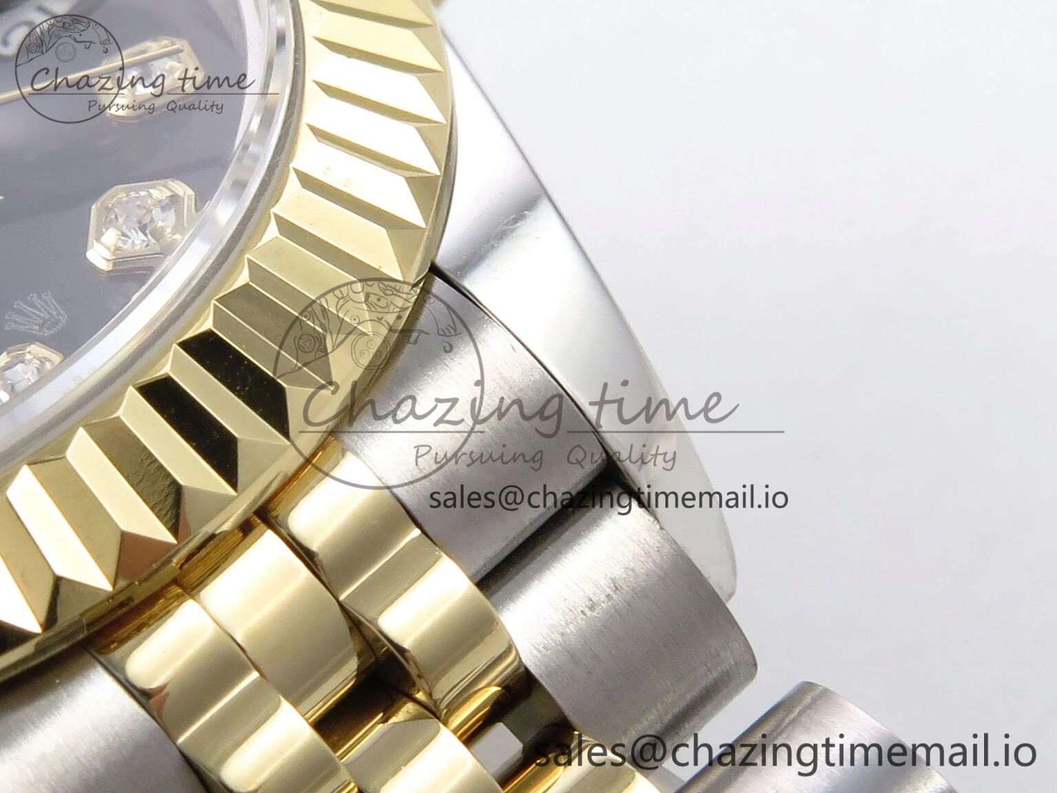 DateJust 28MM 279173 SS YG GMF 1:1 Best Edition 904L Steel Black Diamonds Dial on Jubilee Bracelet A2671