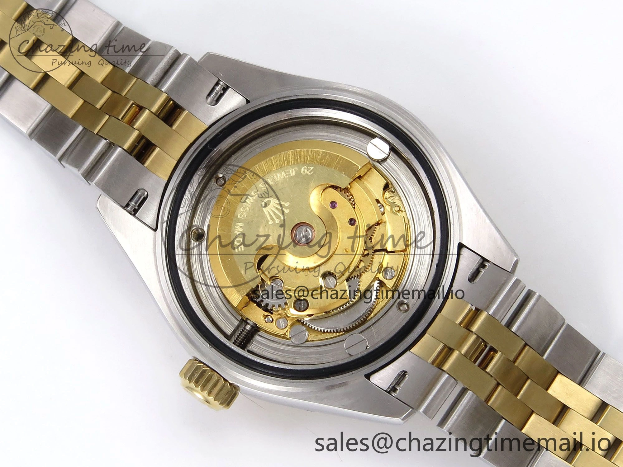 DateJust 28MM 279173 SS YG GMF 1:1 Best Edition 904L Steel Green Diamonds Dial on Jubilee Bracelet A2671