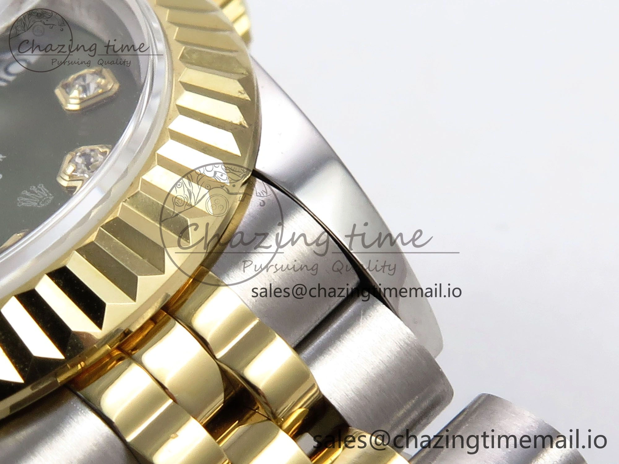 DateJust 28MM 279173 SS YG GMF 1:1 Best Edition 904L Steel Green Diamonds Dial on Jubilee Bracelet A2671