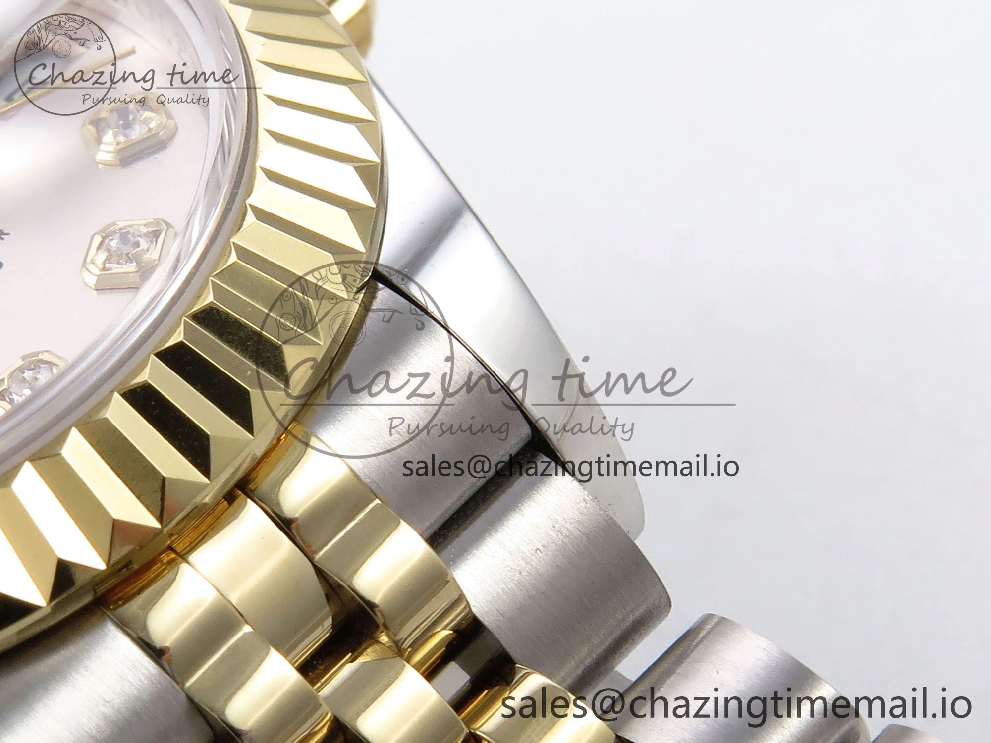 DateJust 28MM 279173 SS YG GMF 1:1 Best Edition 904L Steel Silver Diamonds Dial on Jubilee Bracelet A2671