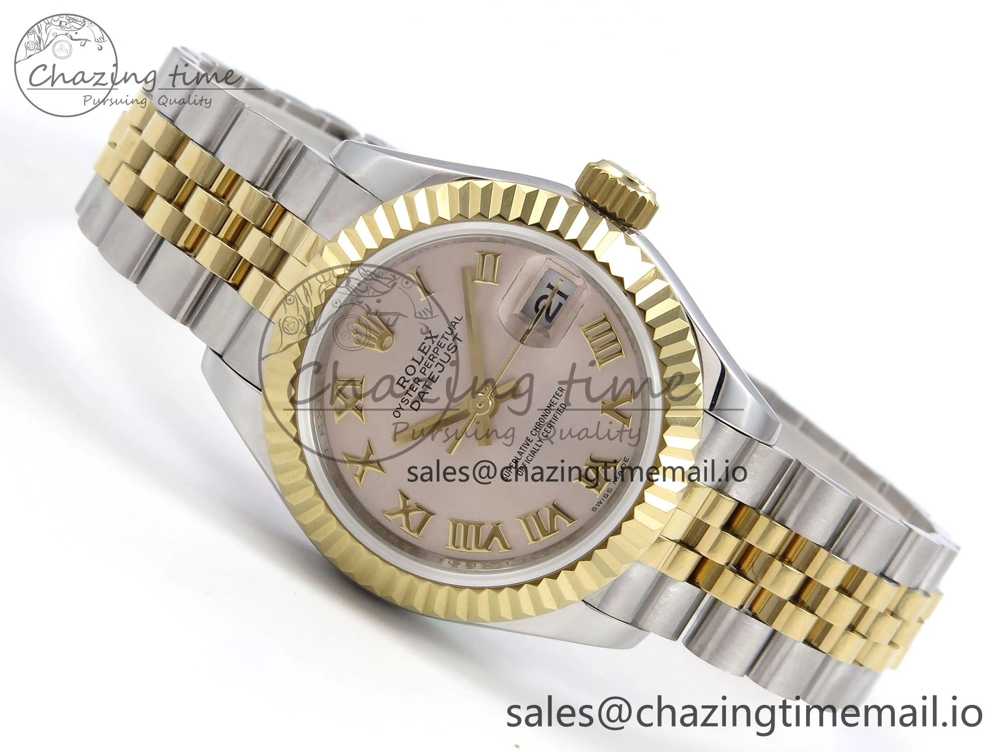 DateJust 28MM 279173 SS YG GMF 1:1 Best Edition 904L Steel Silver Roman Dial on Jubilee Bracelet A2671