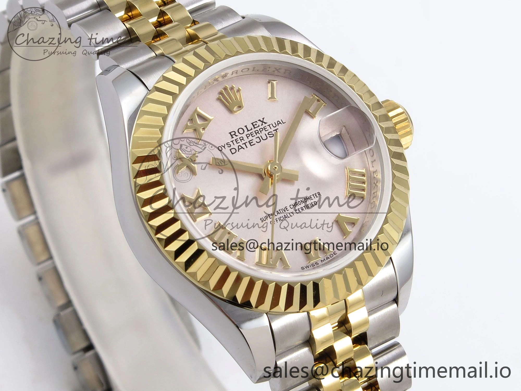 DateJust 28MM 279173 SS YG GMF 1:1 Best Edition 904L Steel Silver Roman Dial on Jubilee Bracelet A2671