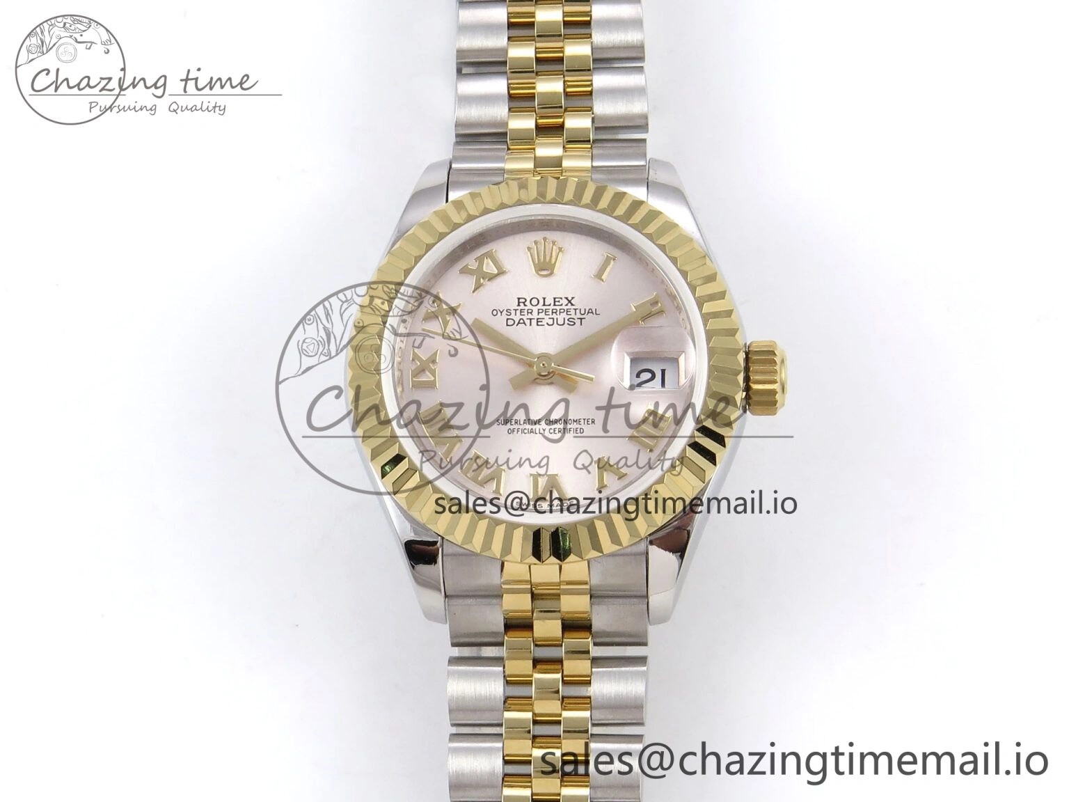 DateJust 28MM 279173 SS YG GMF 1:1 Best Edition 904L Steel Silver Roman Dial on Jubilee Bracelet A2671