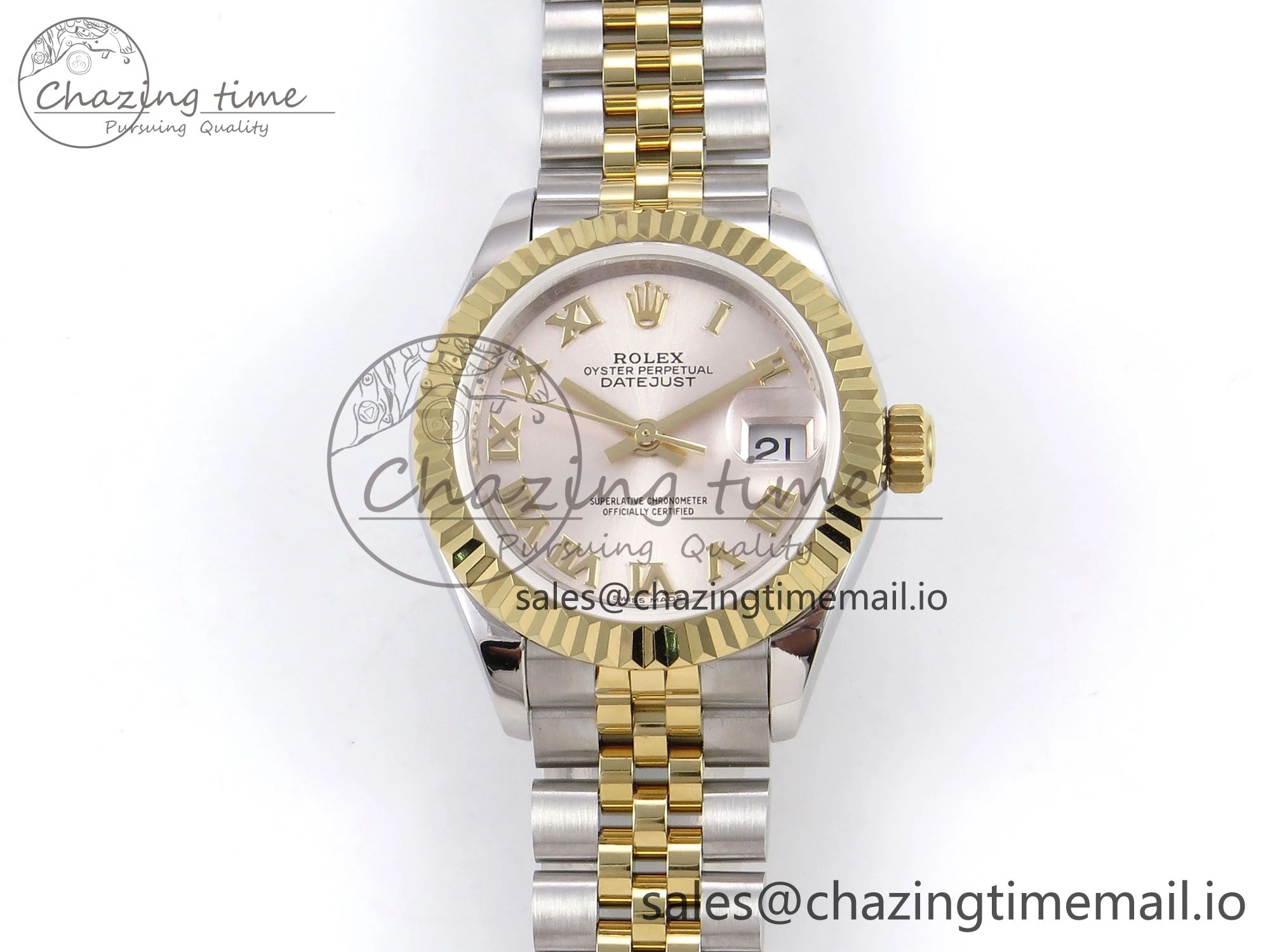 DateJust 28MM 279173 SS YG GMF 1:1 Best Edition 904L Steel Silver Roman Dial on Jubilee Bracelet A2671